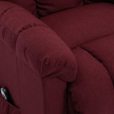 vidaXL Fauteuil Rouge bordeaux Tissu