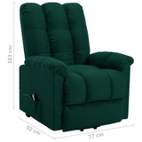 Fauteuil Vert foncé Tissu