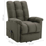 Fauteuil Taupe Tissu