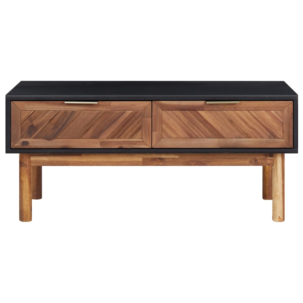 Table basse 90x50x40 cm Bois d'acacia massif et MDF