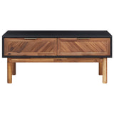 Table basse 90x50x40 cm Bois d'acacia massif et MDF