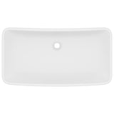 Lavabo de luxe rectangulaire Blanc mat 71x38 cm Céramique