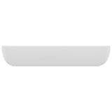 Lavabo de luxe rectangulaire Blanc mat 71x38 cm Céramique