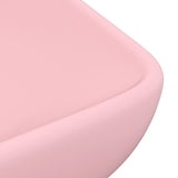 Lavabo de luxe rectangulaire Rose mat 71x38 cm Céramique