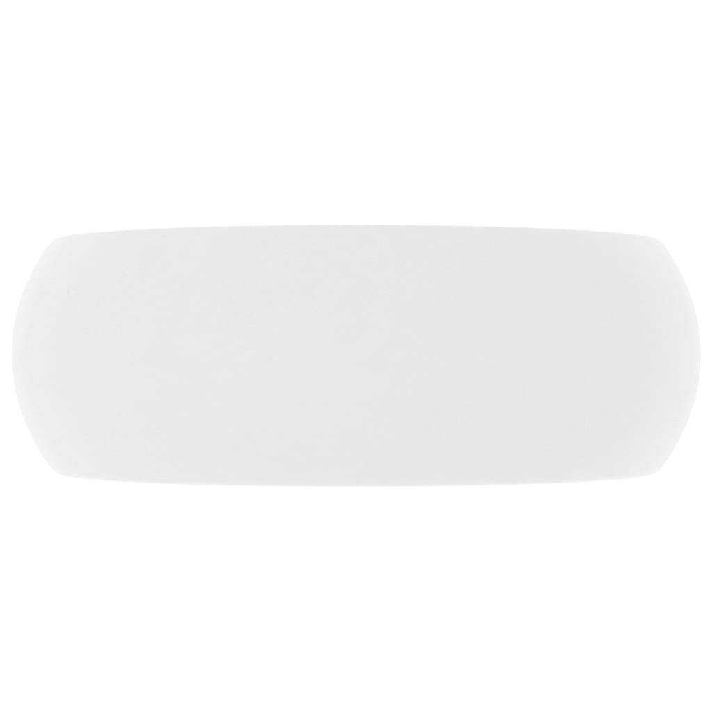 Lavabo rond de luxe Blanc mat 40x15 cm Céramique