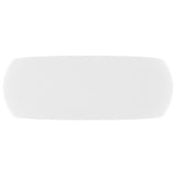 Lavabo rond de luxe Blanc mat 40x15 cm Céramique