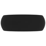 Lavabo rond de luxe Noir mat 40x15 cm Céramique