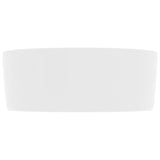 Lavabo rond de luxe Blanc mat 40x15 cm Céramique