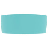 Lavabo rond de luxe Vert clair mat 40x15 cm Céramique