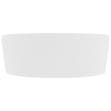 Lavabo de luxe avec trop-plein Blanc mat 36x13 cm Céramique