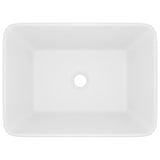 Lavabo de luxe Blanc mat 41x30x12 cm Céramique