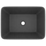 Luxury washbasin Dark grey matt 41x30x12 cm Ceramic