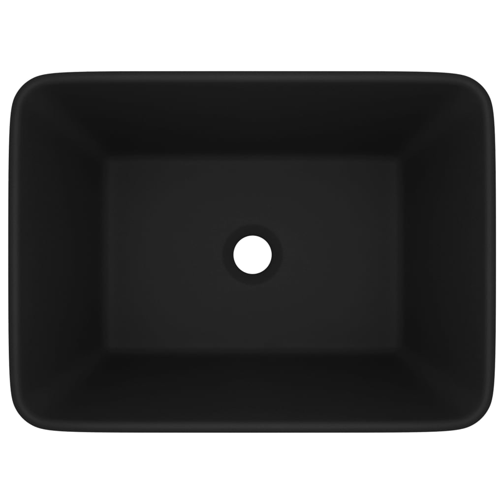 Lavabo de luxe Noir mat 41x30x12 cm Céramique