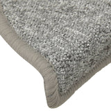 Tapis de marches d'escalier 15 pcs Gris clair 56x17x3 cm