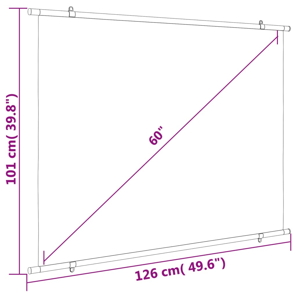 Écran de projection 60" 4:3