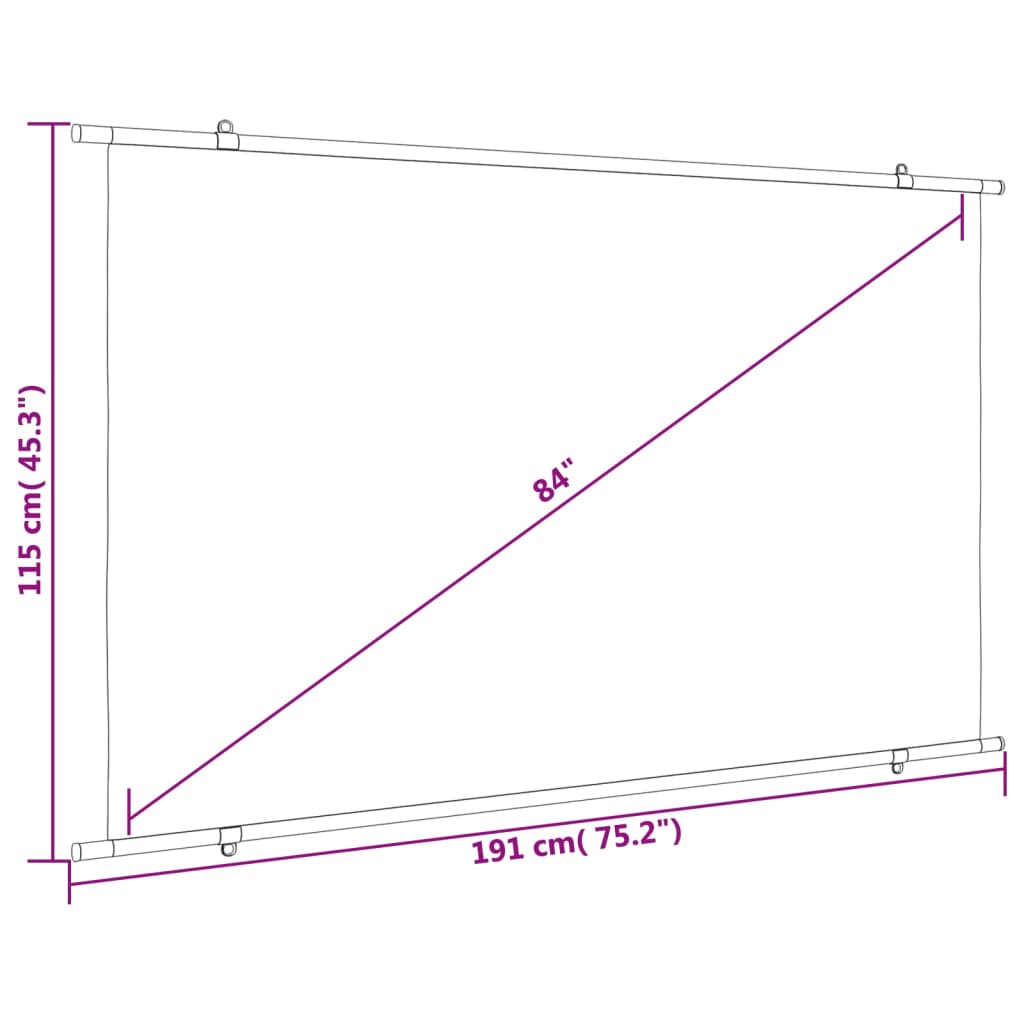 Écran de projection 84" 16:9