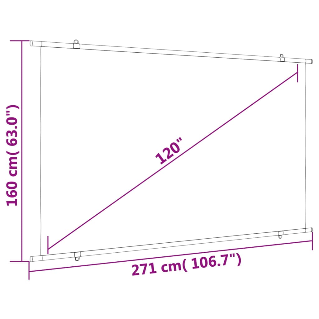 Écran de projection 120" 16:9