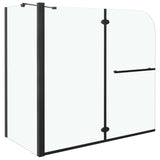 Cabine de douche pliante ESG 120x68x130 cm noir