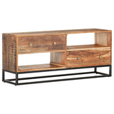 Meuble TV 120x30x50 cm Bois d'acacia brut