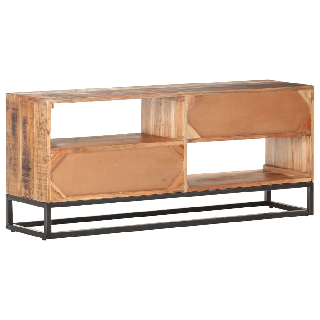 Meuble TV 120x30x50 cm Bois d'acacia brut