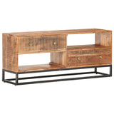 Meuble TV 120x30x50 cm Bois d'acacia brut