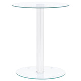 Table basse Transparent 40 cm Verre trempé