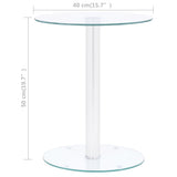 Table basse Transparent 40 cm Verre trempé