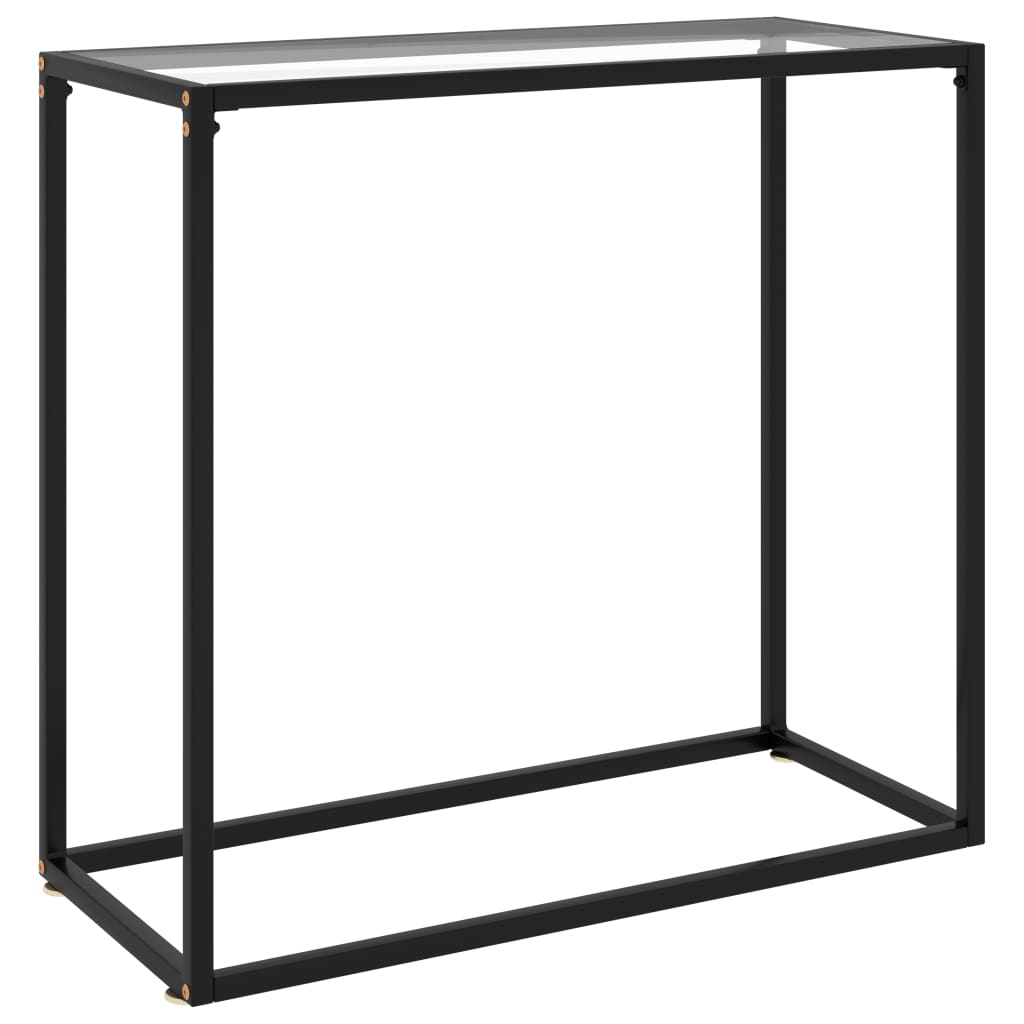 Table console Transparent 80x35x75 cm Verre trempé