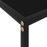 Table console Noir 60x35x75 cm Verre trempé