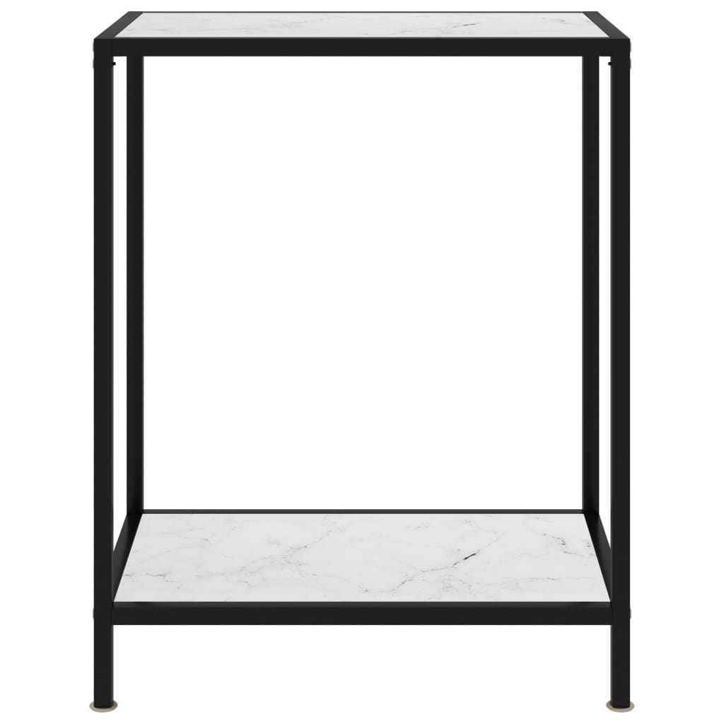 Konsolentisch Weiß 60x35x75 cm Gehärtetes Glas