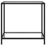 Table console Transparent 80x35x75 cm Verre trempé