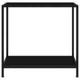 Table console Noir 80x35x75 cm Verre trempé