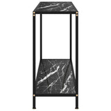 Table console Noir 120x35x75 cm Verre trempé