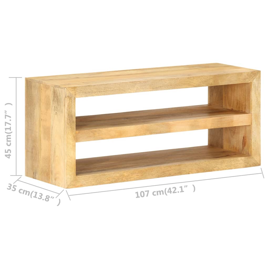 Meuble TV 107x35x45 cm Bois de manguier solide