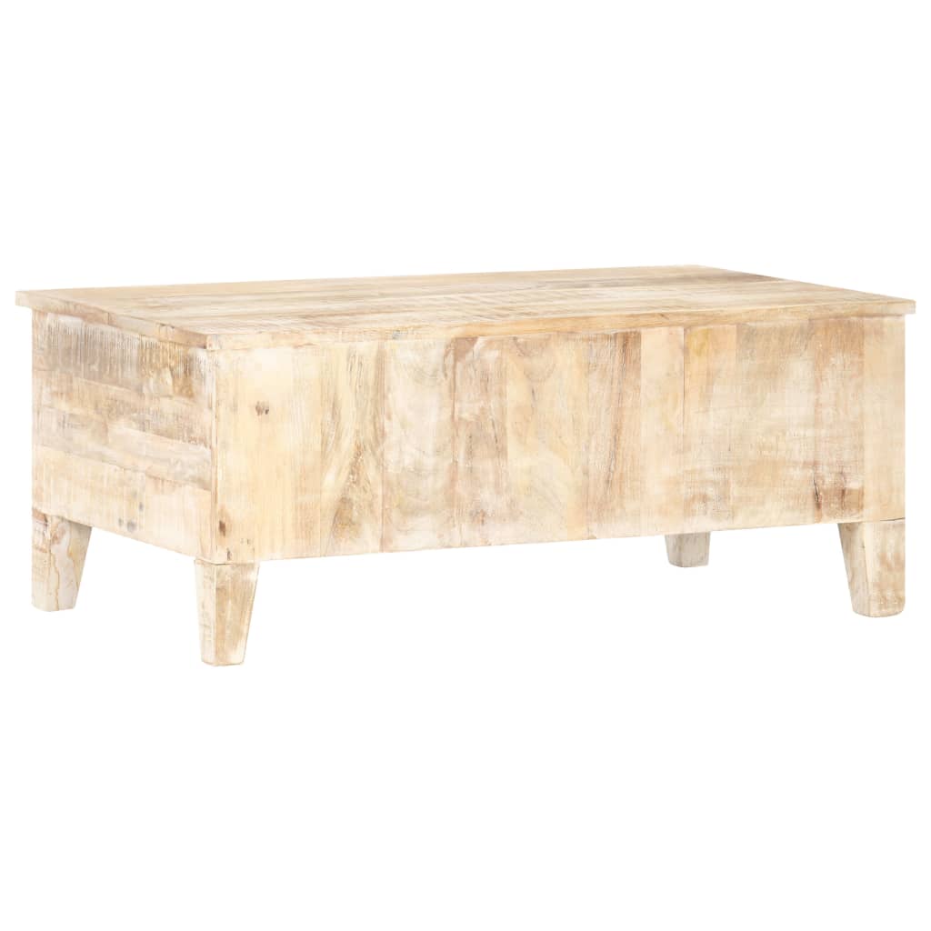 Table basse 100x55x40 cm Bois d'acacia brut