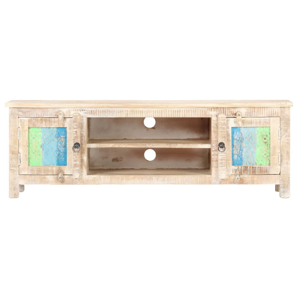 Meuble TV 120x30x40 cm Bois d'acacia brut