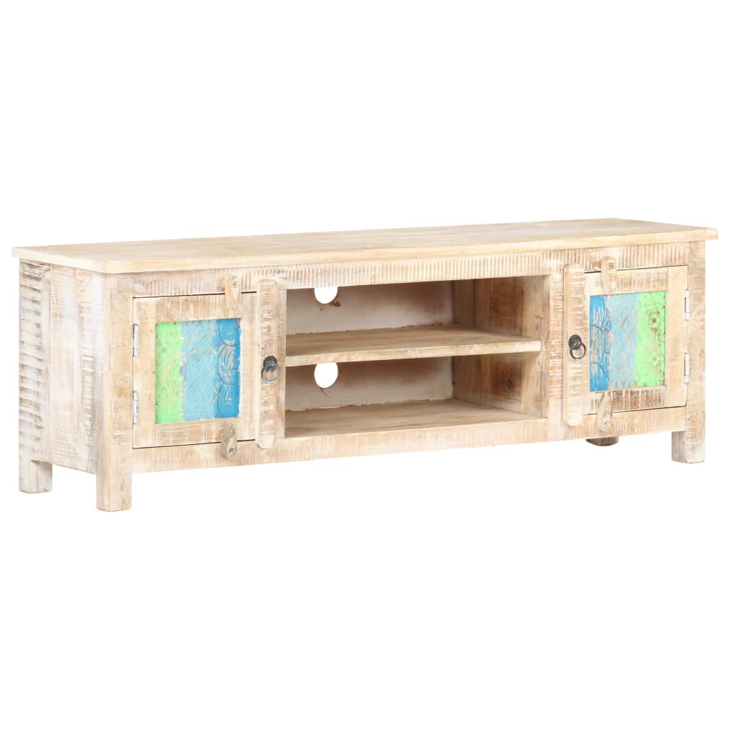 Meuble TV 120x30x40 cm Bois d'acacia brut