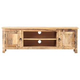 Meuble TV 120x30x40 cm Bois de manguier brut