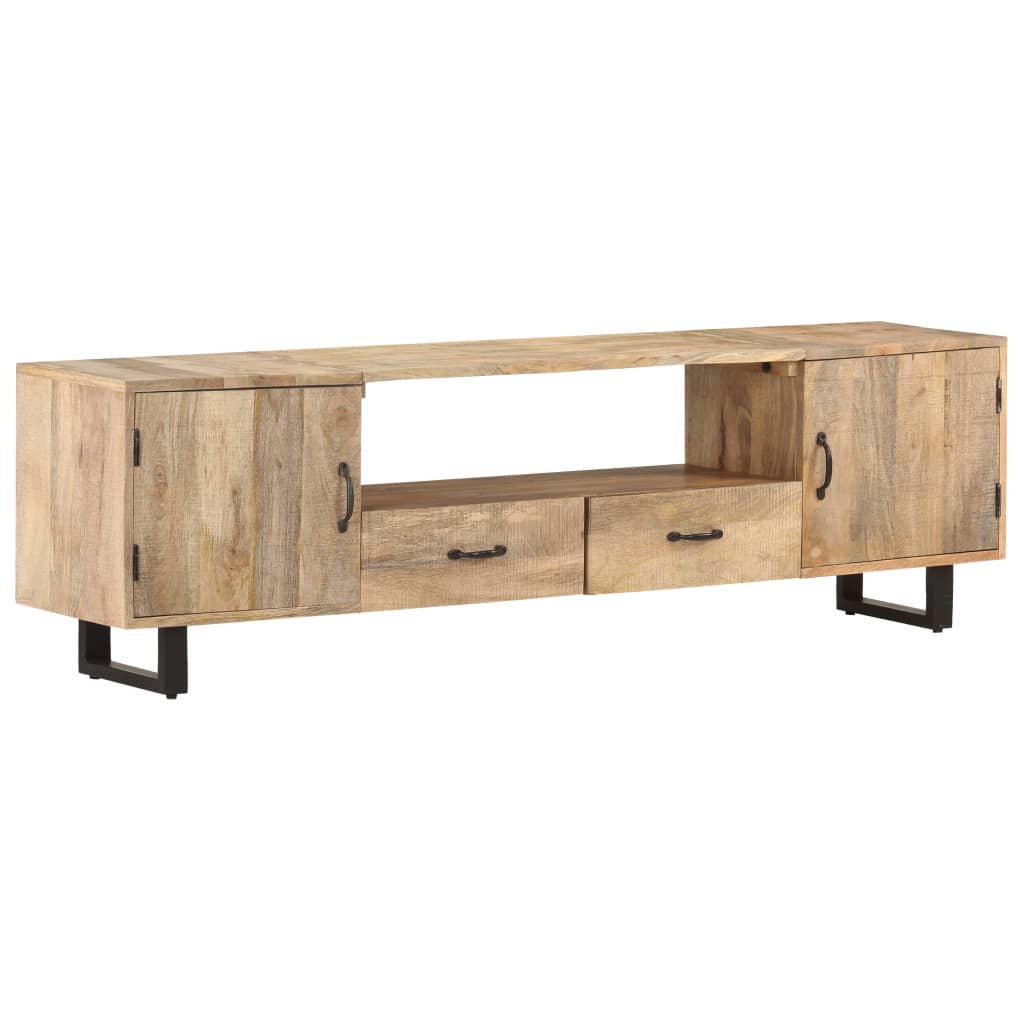 Meuble TV 160x30x45 cm Bois massif de manguier