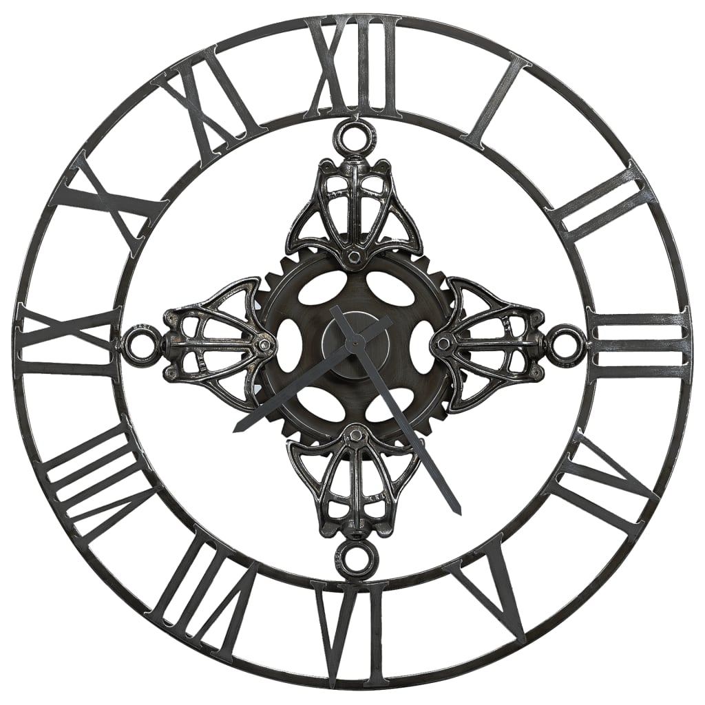 Horloge murale Argenté 78 cm Métal