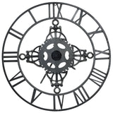 Horloge murale Argenté 78 cm Métal