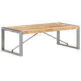 Table basse 120x60x40 cm Bois de manguier brut