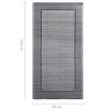 Tapis d'extérieur Gris 80x150 cm PP