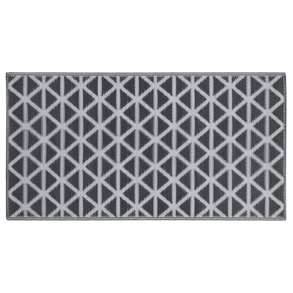 Tapis d'extérieur Noir 120x180 cm PP