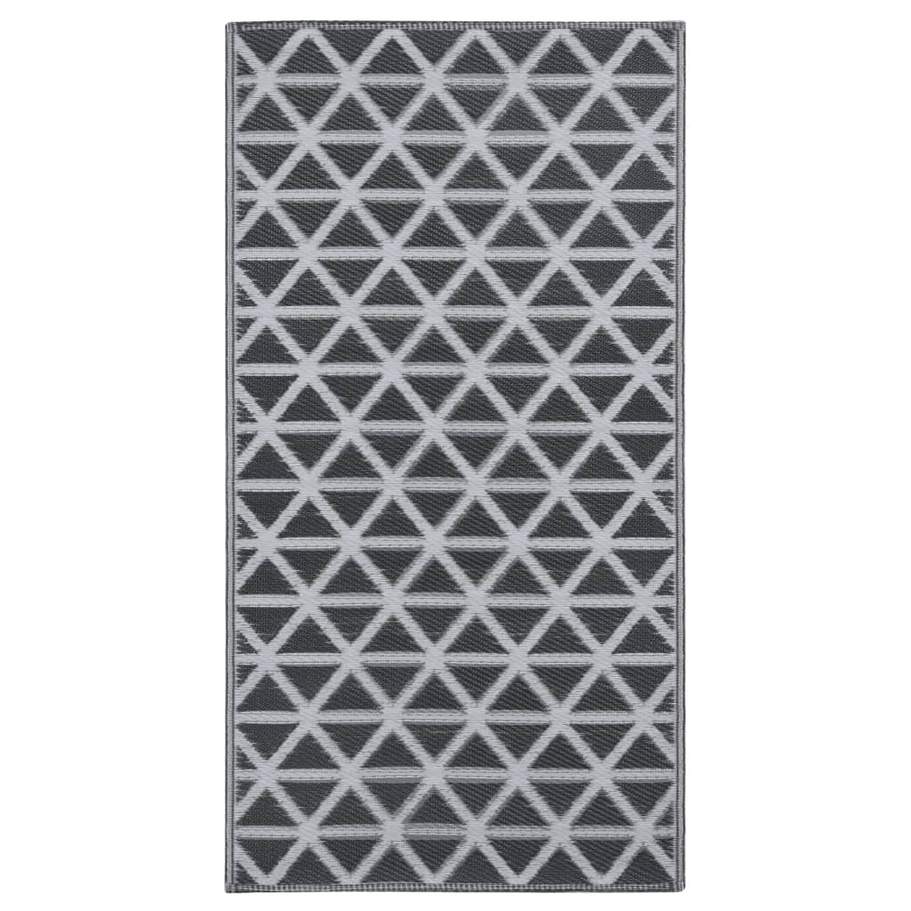 Tapis d'extérieur Noir 190x290 cm PP