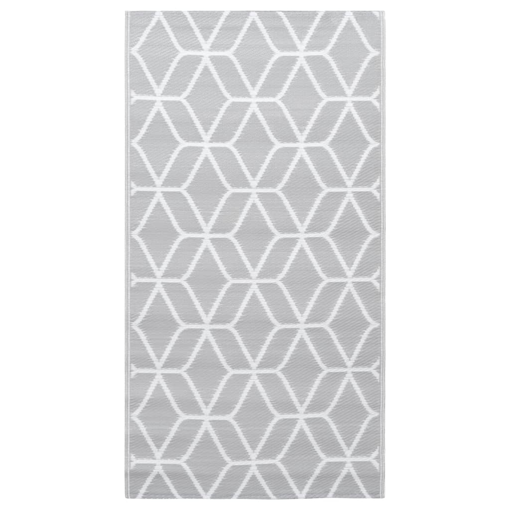 Outdoor rug Grey 80x150 cm PP