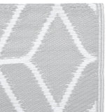 Outdoor rug Grey 80x150 cm PP