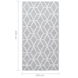 Tapis d'extérieur Gris 160x230 cm PP