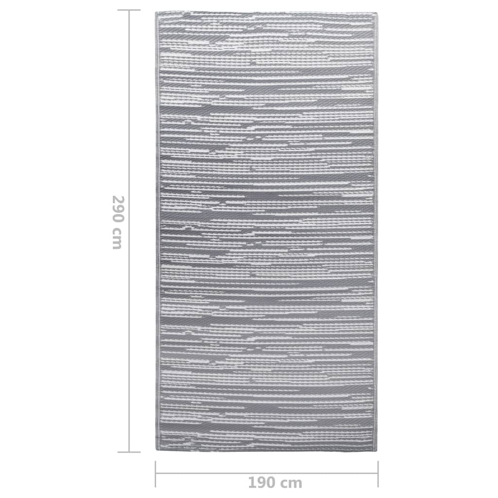 Tapis d'extérieur Gris 190x290 cm PP