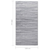 Tapis d'extérieur Gris 190x290 cm PP